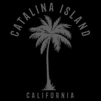 Catalina Island California Palm Tree Pride Vintage Button