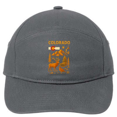Colorado Iconic Collage 7-Panel Snapback Hat