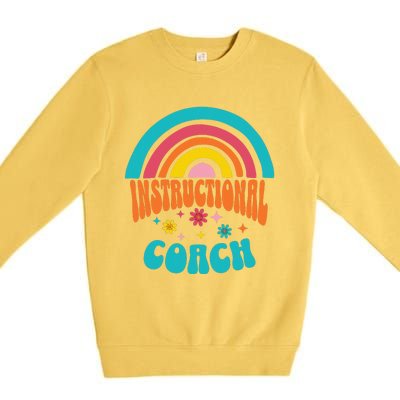 Cute Instructional Coach Appreciation Week Back To School Premium Crewneck Sweatshirt