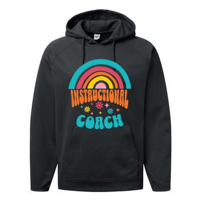 Cute Instructional Coach Appreciation Week Back To School Performance Fleece Hoodie