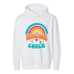 Cute Instructional Coach Appreciation Week Back To School Garment-Dyed Fleece Hoodie