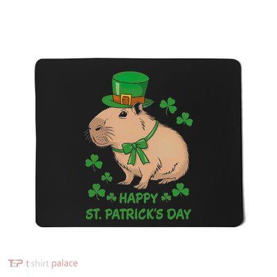 Cute Irish Capybara Leprechaun Happy St.PatrickS Day Gift Mousepad