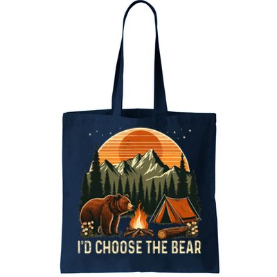 Camping ID Choose The Bear Tote Bag