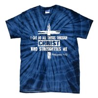 Christian I Can Do All Things Through Cross Jesus Religious Tie-Dye T-Shirt