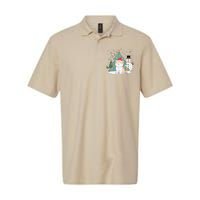 Cat In Christmas Mood Christmas Snowman Festive Softstyle Adult Sport Polo