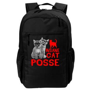 Cat Insane Cat Posse Gift Daily Commute Backpack