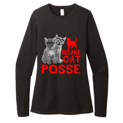 Cat Insane Cat Posse Gift Womens CVC Long Sleeve Shirt