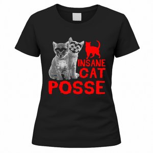 Cat Insane Cat Posse Gift Women's T-Shirt