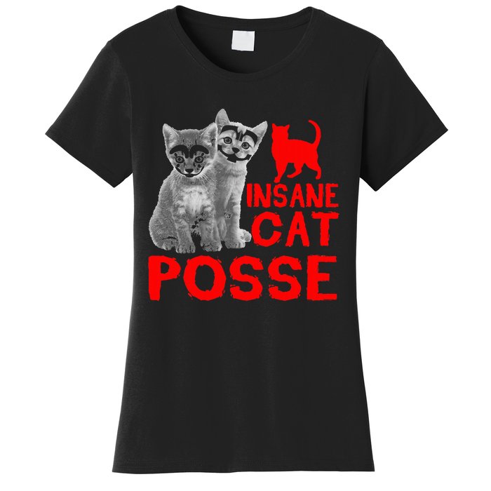 Cat Insane Cat Posse Gift Women's T-Shirt