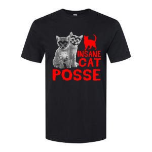 Cat Insane Cat Posse Gift Softstyle CVC T-Shirt