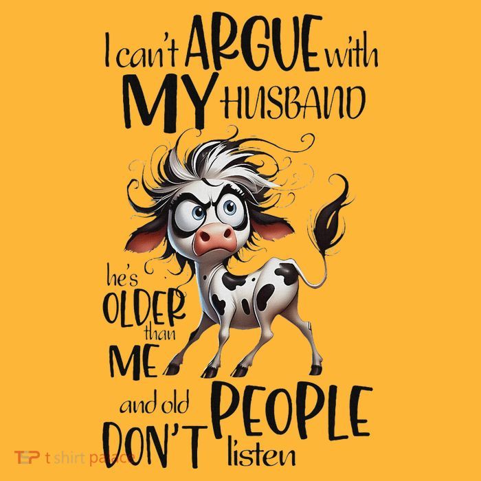 Cow I Can’T Argue With My Husband He’S Older Than Me Sustainable Knit Beanie