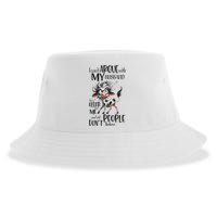 Cow I Can’T Argue With My Husband He’S Older Than Me Sustainable Bucket Hat