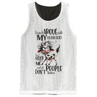 Cow I Can’T Argue With My Husband He’S Older Than Me Mesh Reversible Basketball Jersey Tank