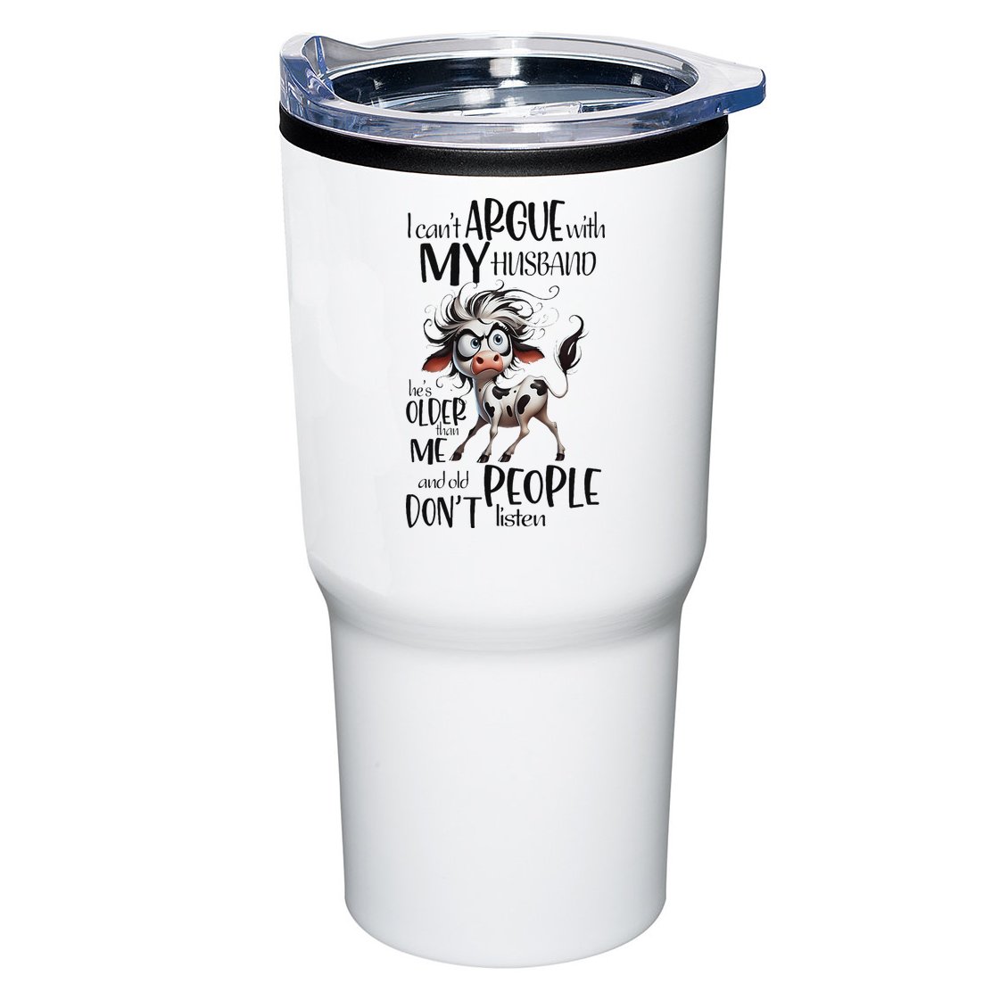 Cow I Can’T Argue With My Husband He’S Older Than Me Tumbler
