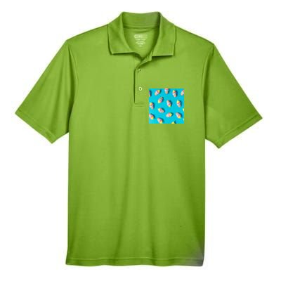 Colorful Ice Cream Pattern Men's Origin Performance Piqué Polo