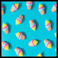 Colorful Ice Cream Pattern Backpack