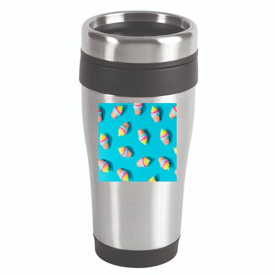 Colorful Ice Cream Pattern 16oz Travel Tumbler