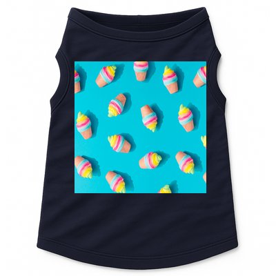 Colorful Ice Cream Pattern Doggie Tank
