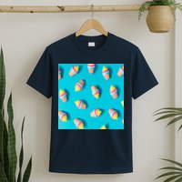 Colorful Ice Cream Pattern T-Shirt