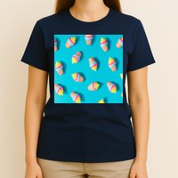 Colorful Ice Cream Pattern T-Shirt