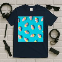 Colorful Ice Cream Pattern T-Shirt