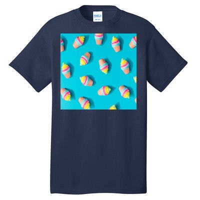 Colorful Ice Cream Pattern Tall T-Shirt