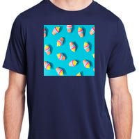 Colorful Ice Cream Pattern Adult ChromaSoft Performance T-Shirt