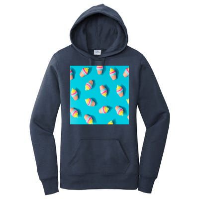 Colorful Ice Cream Pattern Women's Pullover Hoodie