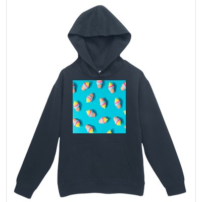 Colorful Ice Cream Pattern Urban Pullover Hoodie