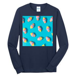 Colorful Ice Cream Pattern Tall Long Sleeve T-Shirt