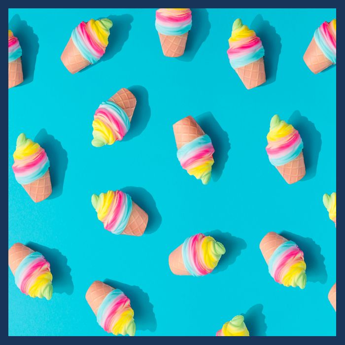 Colorful Ice Cream Pattern Mousepad