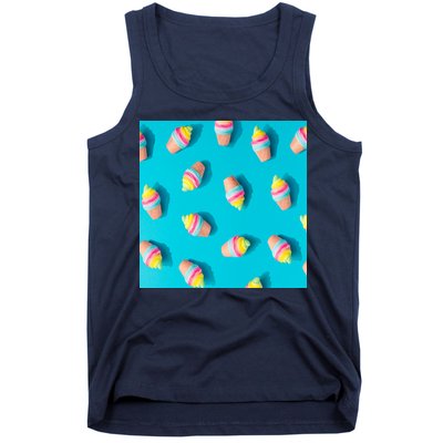 Colorful Ice Cream Pattern Tank Top
