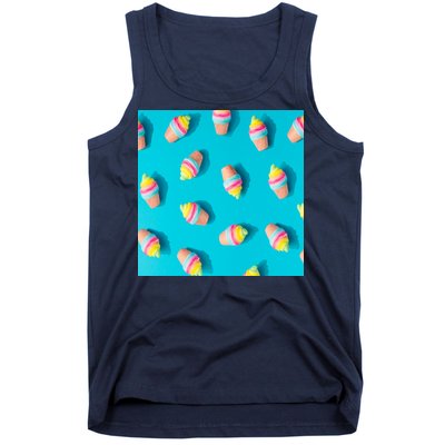 Colorful Ice Cream Pattern Tank Top