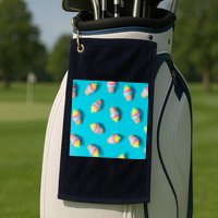 Colorful Ice Cream Pattern Golf Towel