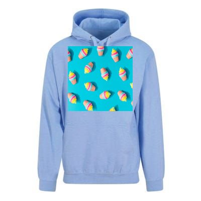 Colorful Ice Cream Pattern Unisex Surf Hoodie