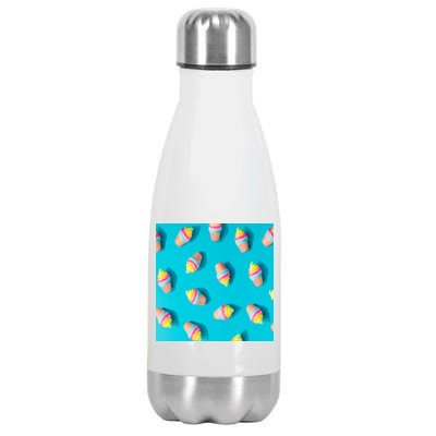 Colorful Ice Cream Pattern Stainless Steel Insulated Water Bottle