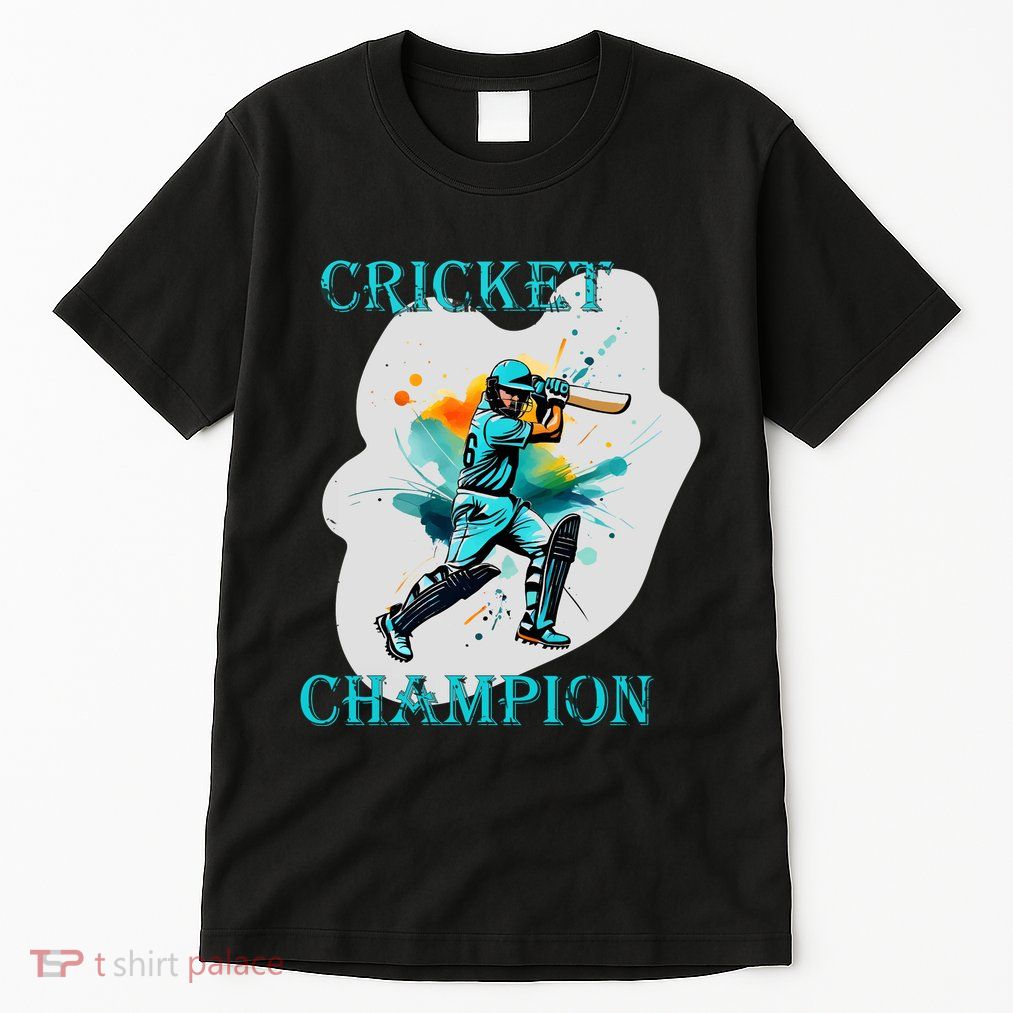Cute Inspirational Cricket Sport Motif Cricket Champion Design Tall T-Shirt