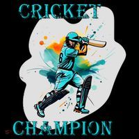 Cute Inspirational Cricket Sport Motif Cricket Champion Design Tall T-Shirt