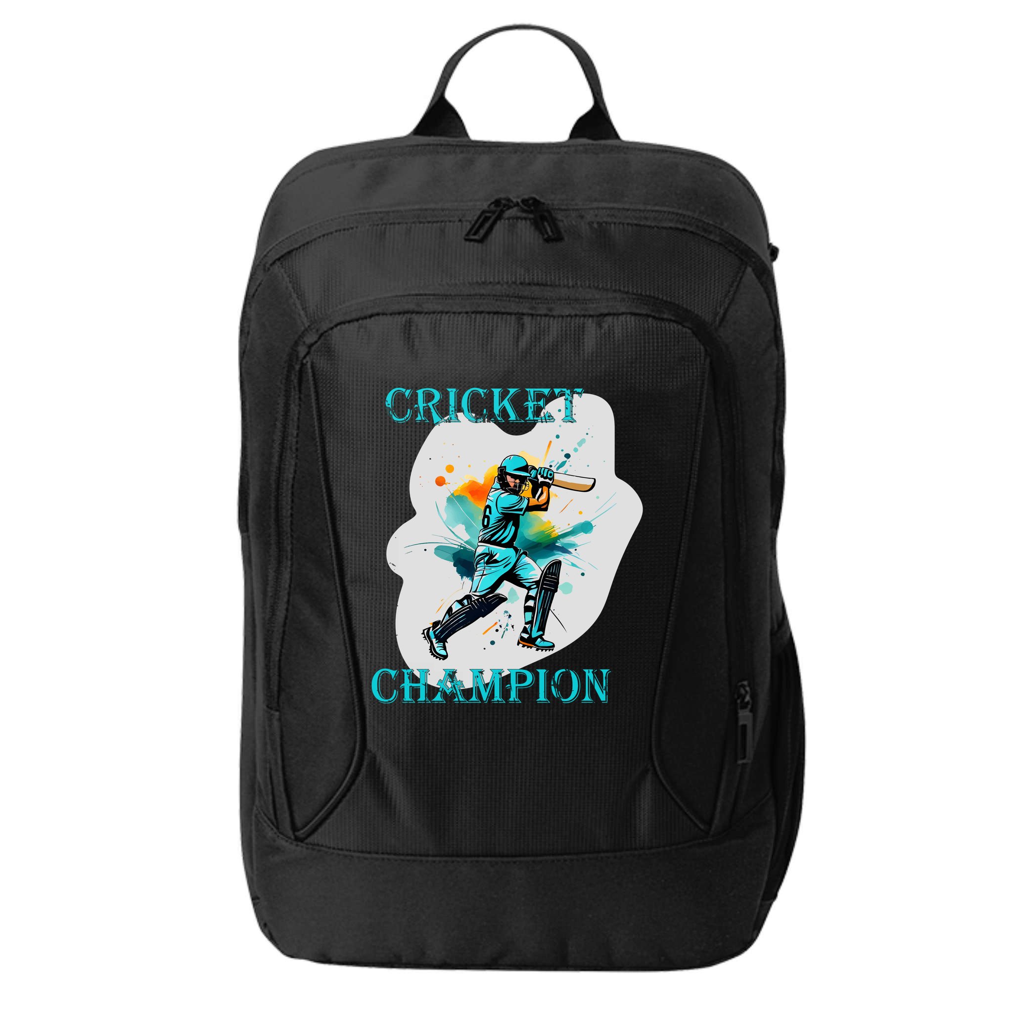 Cute Inspirational Cricket Sport Motif Cricket Champion Design City Backpack