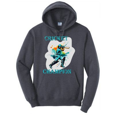 Cute Inspirational Cricket Sport Motif Cricket Champion Design Tall Hoodie
