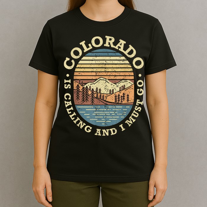 Colorado Is Calling And I Must Go Retro T-Shirt