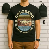 Colorado Is Calling And I Must Go Retro T-Shirt