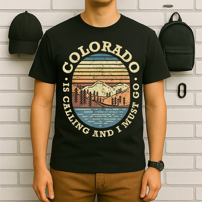 Colorado Is Calling And I Must Go Retro T-Shirt