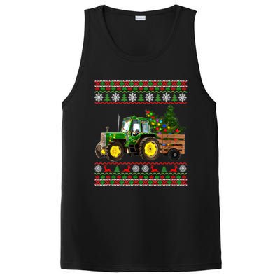 Christmas Is Coming Farmers Santa Claus Reindeer Tractor Cool Gift PosiCharge Competitor Tank