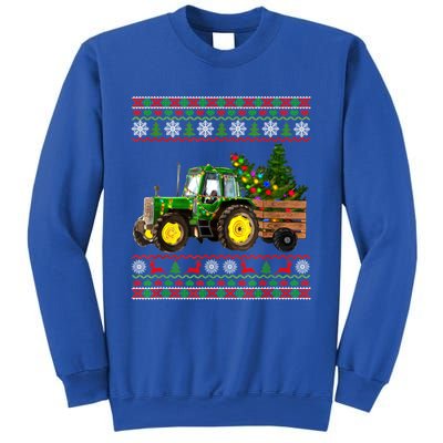 Christmas Is Coming Farmers Santa Claus Reindeer Tractor Cool Gift Sweatshirt