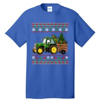 Christmas Is Coming Farmers Santa Claus Reindeer Tractor Cool Gift Tall T-Shirt