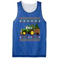 Christmas Is Coming Farmers Santa Claus Reindeer Tractor Cool Gift Mesh Reversible Basketball Jersey Tank