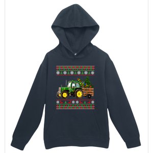 Christmas Is Coming Farmers Santa Claus Reindeer Tractor Cool Gift Urban Pullover Hoodie