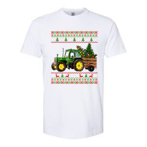 Christmas Is Coming Farmers Santa Claus Reindeer Tractor Cool Gift Softstyle CVC T-Shirt