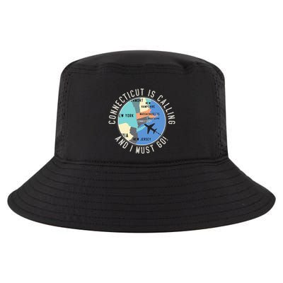 Connecticut Is Calling And I Must Go Connecticut State Cool Comfort Performance Bucket Hat